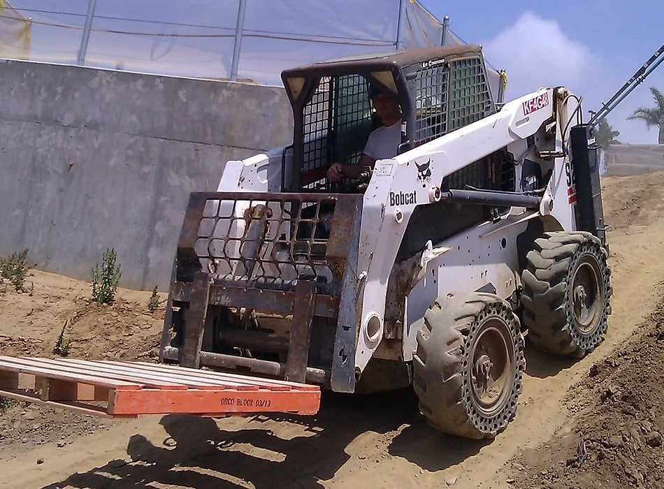off-road vehicle at worksite